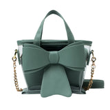 Mini Transparent Chain Messenger Bucket Bag