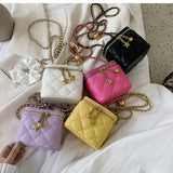 All-Match Diamond Messenger Bag Ladies Small Square Bag