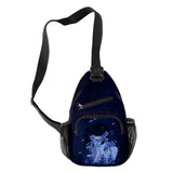 3D Print Crossbody Chest Bags Waterproof Sports Travel Bags
