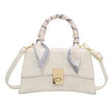 Casual Silk Scarf Shoulder Messenger Bag for Women