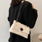 Women's Shoulder Bag Rhombus Chain Messenger Bag