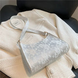 Women Shoulder Bag Lace Jacquard Underarm Retro Casual Stylish