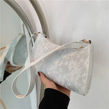 Women Shoulder Bag Lace Jacquard Underarm Retro Casual Stylish