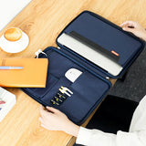 Portable A4 Document Bags Waterproof Multi-functional Briefcase