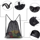 Portable Backpack Fruit And Vegetable Mesh Storage Bag