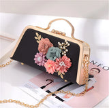 Portable Banquet Women Bag Fowers Dinner Clutch Bag