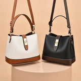 Autumn Textured Bucket Bag Large Capacity Shoulder Messenger Bag