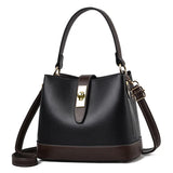 Autumn Textured Bucket Bag Large Capacity Shoulder Messenger Bag