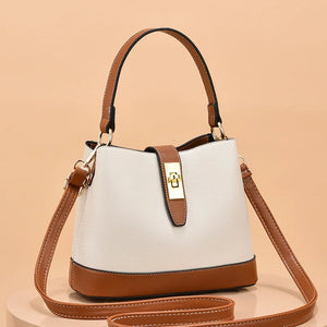 Autumn Textured Bucket Bag Large Capacity Shoulder Messenger Bag