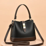 Autumn Textured Bucket Bag Large Capacity Shoulder Messenger Bag
