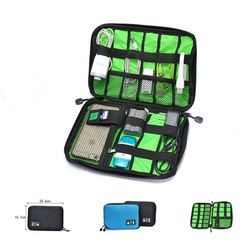 Travel Cable Storage Bag Waterproof Shockproof Organizer