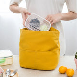 Canvas Lunch Bag Outdoor Camping Picnic Food Cooler Pouch Travel Eating Storage