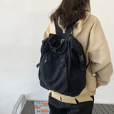 Canvas School Backpack Women Travel Casual Handbags Large Capacity Bagpack
