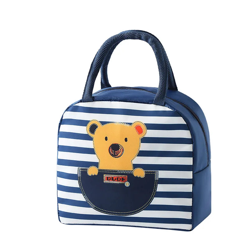 Portable Cooler Bag Thermal Lunch Bags Insulated Handbag Picnic Travel Box