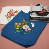 DIY Embroidery Kit Flower Shoulder Bag Cross Stitch for Beginner