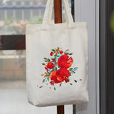 DIY Embroidery Kit Flower Shoulder Bag Cross Stitch for Beginner