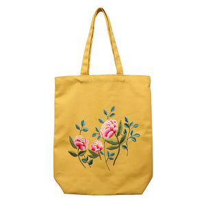 DIY Embroidery Kit Flower Shoulder Bag Cross Stitch for Beginner