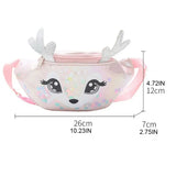 Elk Print Waist Bag Fanny Pack Pouch for Kids