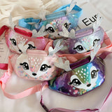 Elk Print Waist Bag Fanny Pack Pouch for Kids