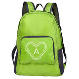 Foldable Backpack Diamond Letter Print Outdoor Daypack