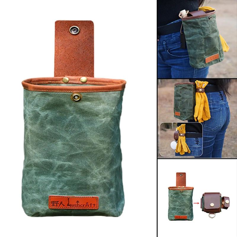 Portable Foraging Pouch Waist Bag for Hiking