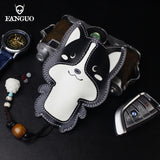 Portable Leather Key Wallet Car Smart Key Holder Retro Housekeeper Key Pocket