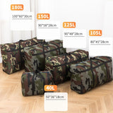 Portable Green Camouflage Bag Folding Travel Bags Waterproof Large Capacity