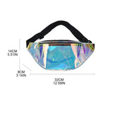 Translucent Sling Chest Pouch PVC Waist Belt Pack Bags