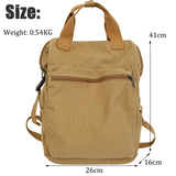 Canvas School Backpack Girl Boy Travel Bag College Laptop Bag