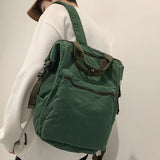 Canvas School Backpack Girl Boy Travel Bag College Laptop Bag