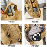 Canvas School Backpack Girl Boy Travel Bag College Laptop Bag