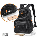 Camouflage Laptop Backpack Waterproof 14 Inch USB Charging School Bag