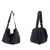 Large Capacity Shoulder Bag Women Solid Color Hobos Messenger Bag