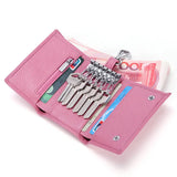 Leather Keychain Holder Car Key Bag Unisex Wallet Cover