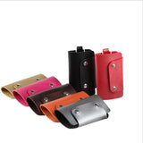 Leather Keychain Holder Car Key Bag Case Unisex Wallet Cover