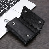 Leather Keychain Holder Car Key Bag Unisex Wallet Cover