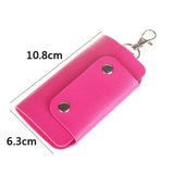Leather Housekeeper Keychain Holder Car Key Bag Case