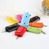 Leather Keychain Holder Car Key Bag Case