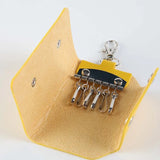 Leather Keychain Holder Car Key Bag Case
