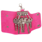 Leather Housekeeper Keychain Holder Car Key Bag Case