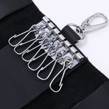 Leather Housekeeper Holders Car Keychain Key Bag Case Men Wallet Cover