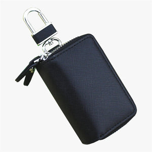 Portable Leather Key Bag Organizer Wallet Holder Keys Pouch