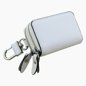 Portable Leather Key Bag Organizer Wallet Holder Keys Pouch
