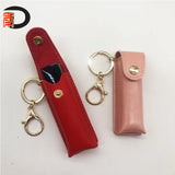 Portable Lip Gloss PU Storage Bag Travel Key Chain Single Lipstick Holster