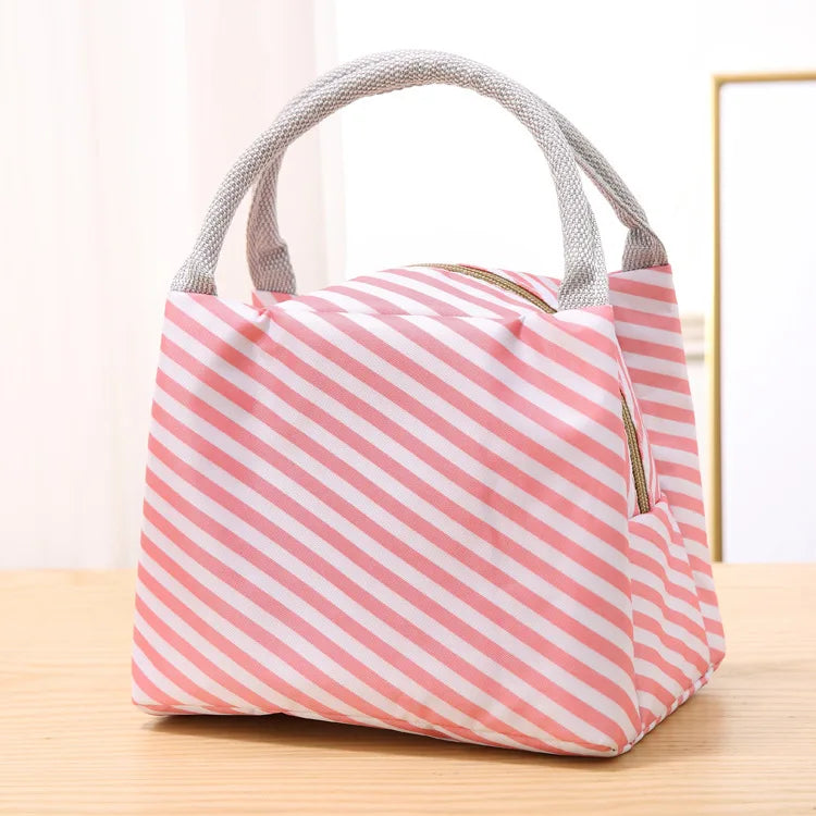 Portable Lunch Bag Insulated Cooler Bento Pouch Lunch Container