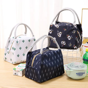 Portable Lunch Bag Insulated Cooler Bento Pouch Lunch Container
