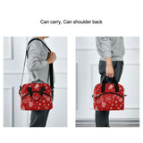Christmas Printing Waterproof Cooler Lunchbox With Shoulder Strap