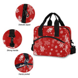 Christmas Printing Waterproof Cooler Lunchbox With Shoulder Strap