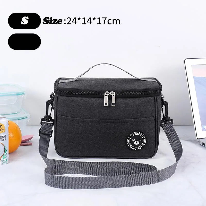 Durable Waterproof Lunch Bag Food Thermal Box Portable Cooler Lunchbox