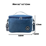Durable Waterproof Lunch Bag Food Thermal Box Portable Cooler Lunchbox